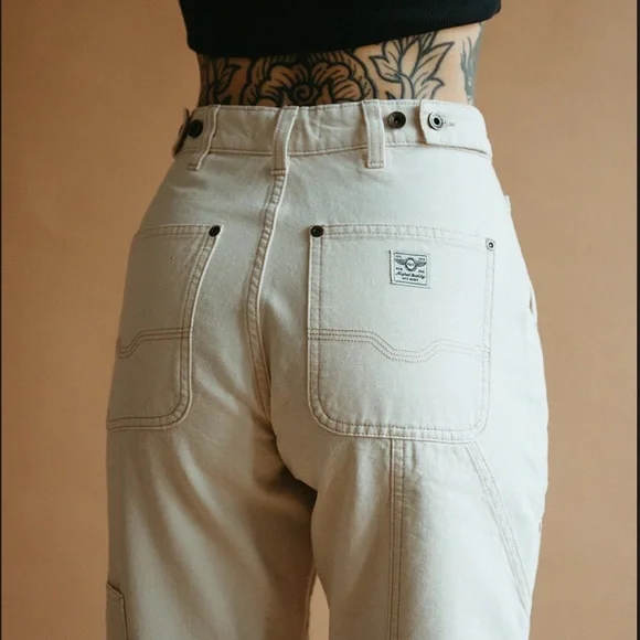 P&Co ALBION CARPENTER PANT - in Ecru Size UK14/US10 - Picture 5 of 16